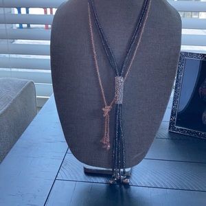 2 sparkle rope necklaces